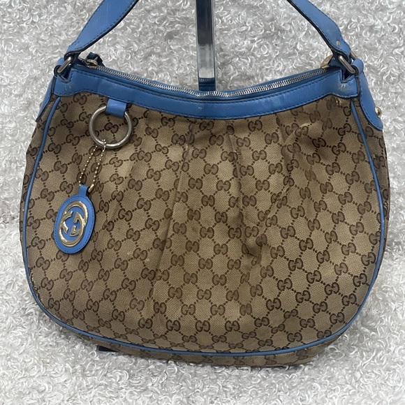 GUCCI Sukey GG Canvas Hobo Bag - Picture 1 of 16
